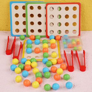 Wooden Beads Game Montessori Educational Early CNF7