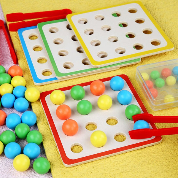 تحميل الصورة في عارض الصور ، Wooden Beads Game Montessori Educational Early CNF7
