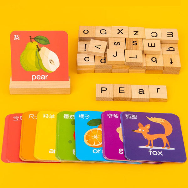 Load image into Gallery viewer, Alphabet Words Cards Matching Puzzles CNF5
