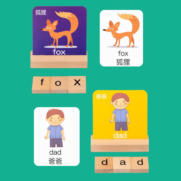 Load image into Gallery viewer, Alphabet Words Cards Matching Puzzles CNF5
