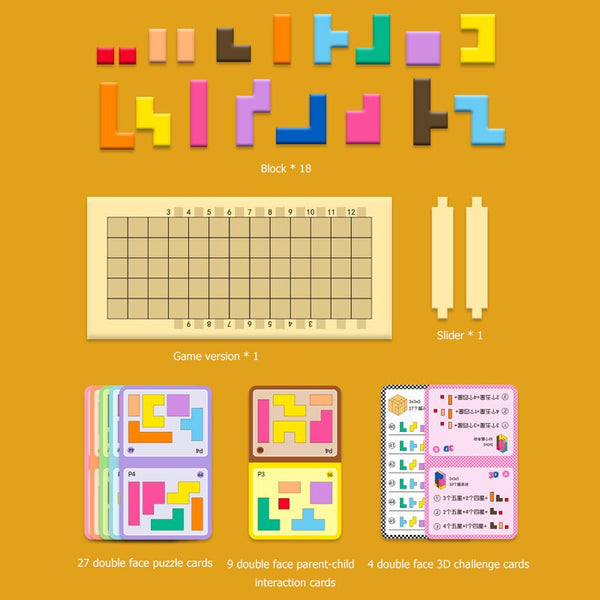 Load image into Gallery viewer, Tetris Puzzle Thinking Logic Game CNF5
