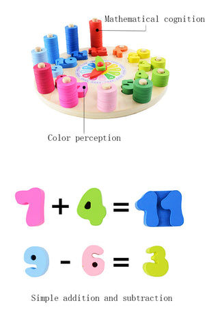 Preschool Montessori Counting Geometry Shape Pairing CNF5