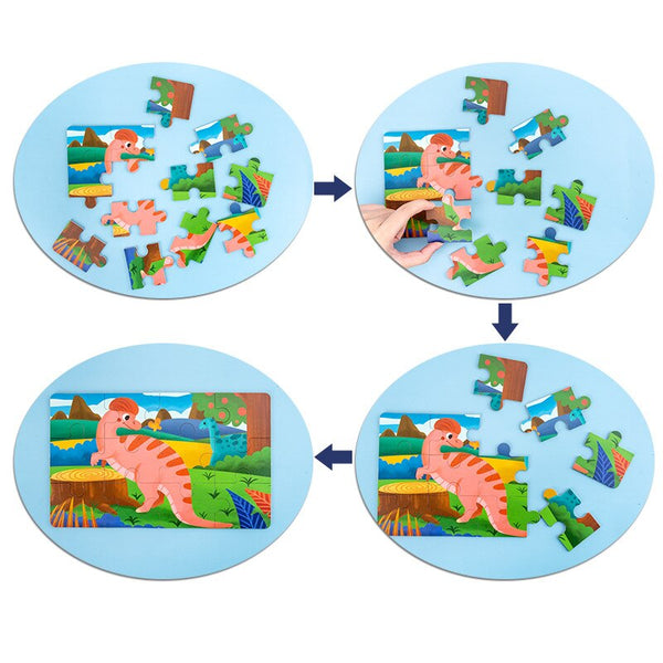 تحميل الصورة في عارض الصور ، Four-in-one Advanced Animal Cognition Paper Puzzle CNF5 CNF7
