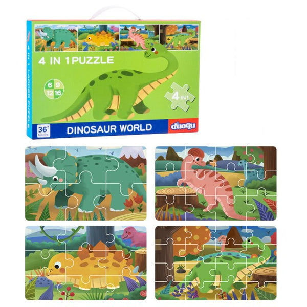 تحميل الصورة في عارض الصور ، Four-in-one Advanced Animal Cognition Paper Puzzle CNF5 CNF7
