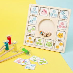 Children Montessori Wooden Educational Toys Animal Fun Board CNF5