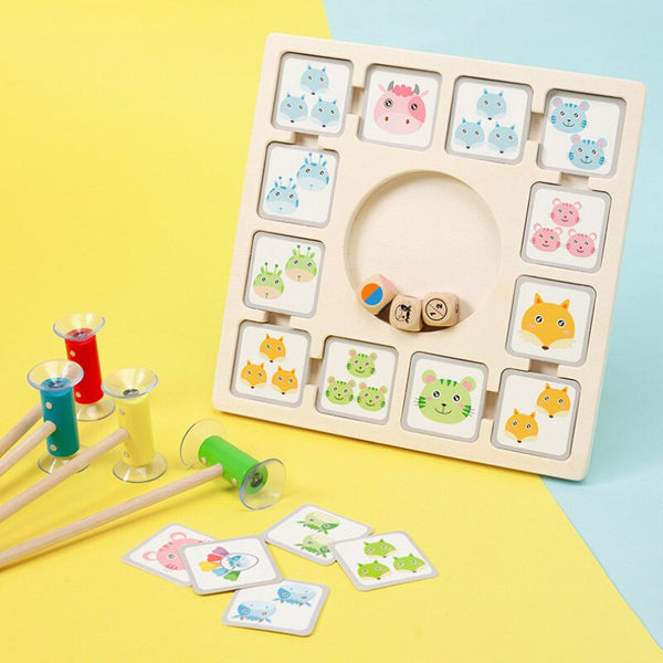 تحميل الصورة في عارض الصور ، Children Montessori Wooden Educational Toys Animal Fun Board CNF5
