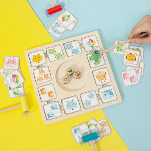 Children Montessori Wooden Educational Toys Animal Fun Board CNF5