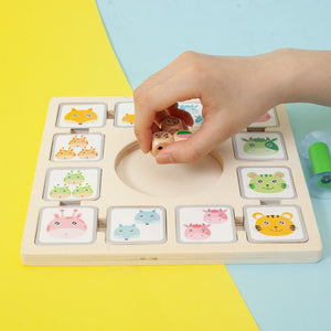 Children Montessori Wooden Educational Toys Animal Fun Board CNF5