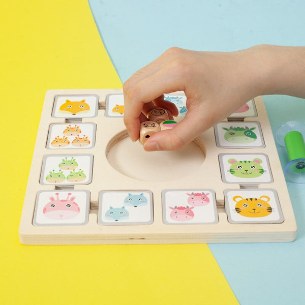 تحميل الصورة في عارض الصور ، Children Montessori Wooden Educational Toys Animal Fun Board CNF5
