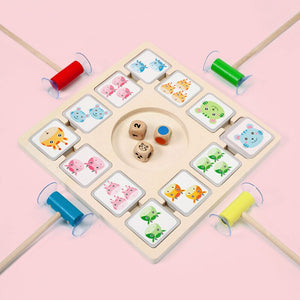 Children Montessori Wooden Educational Toys Animal Fun Board CNF5