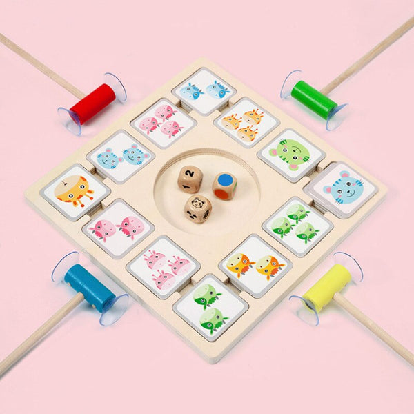 تحميل الصورة في عارض الصور ، Children Montessori Wooden Educational Toys Animal Fun Board CNF5
