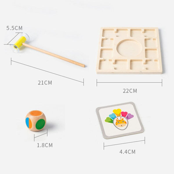 تحميل الصورة في عارض الصور ، Children Montessori Wooden Educational Toys Animal Fun Board CNF5

