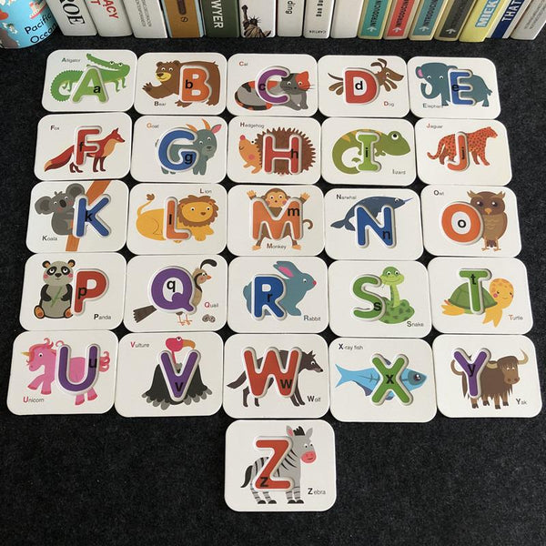 Load image into Gallery viewer, Cognitive Teaching Aids Recognize Digital &amp; Letters Matching Puzzle CNF5
