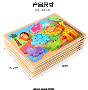 Wooden Shape Cognitive Hand Caught Board