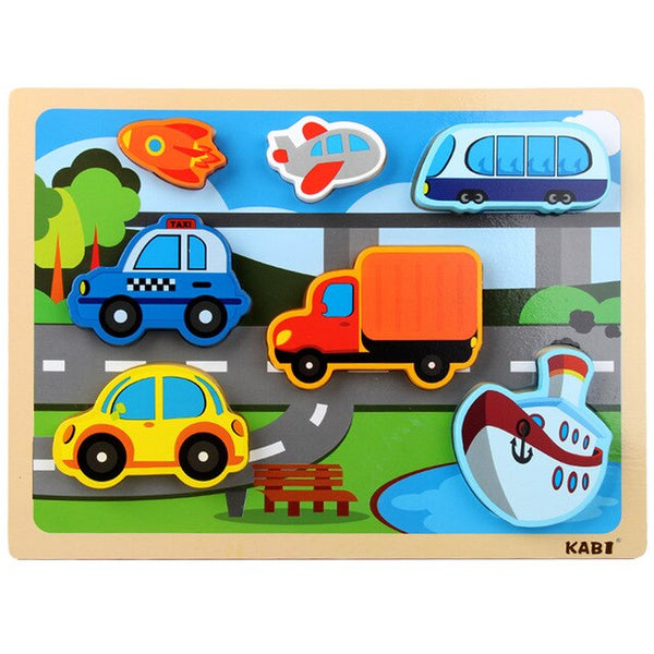 Load image into Gallery viewer, Wooden Shape Cognitive Hand Caught Board
