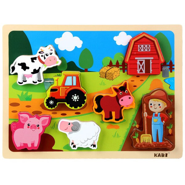 Load image into Gallery viewer, Wooden Shape Cognitive Hand Caught Board

