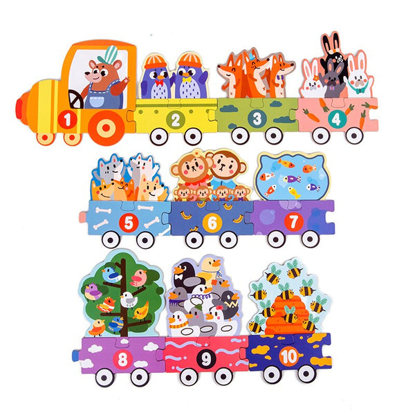 Load image into Gallery viewer, Large Pieces Puzzle Montessori Educational Wooden Puzzle CNF5

