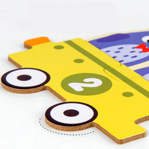 Large Pieces Puzzle Montessori Educational Wooden Puzzle CNF5