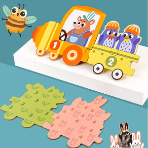 Large Pieces Puzzle Montessori Educational Wooden Puzzle CNF5