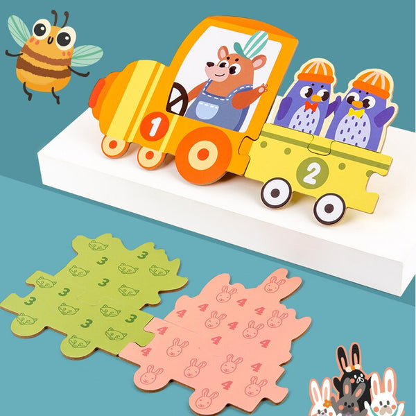 Load image into Gallery viewer, Large Pieces Puzzle Montessori Educational Wooden Puzzle CNF5
