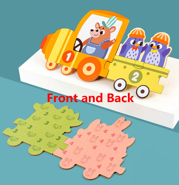 Load image into Gallery viewer, Large Pieces Puzzle Montessori Educational Wooden Puzzle CNF5
