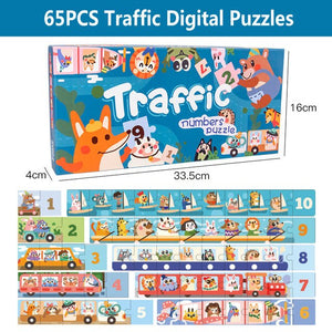 Large Pieces Puzzle Montessori Educational Wooden Puzzle CNF5