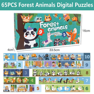Large Pieces Puzzle Montessori Educational Wooden Puzzle CNF5