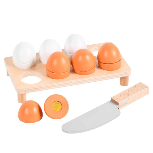 Load image into Gallery viewer, Educational Wooden Simulation Play Cutting Egg CNF5
