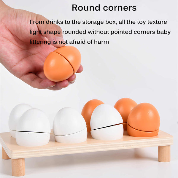 Load image into Gallery viewer, Educational Wooden Simulation Play Cutting Egg CNF5
