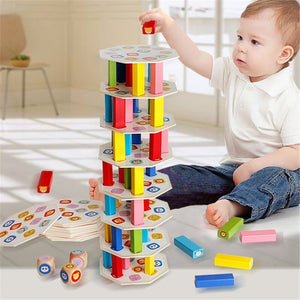 54 Pcs Wooden Building Blocks CNF7