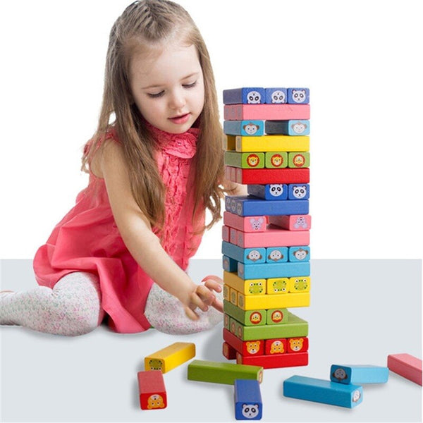 Load image into Gallery viewer, 54 Pcs Wooden Building Blocks CNF7
