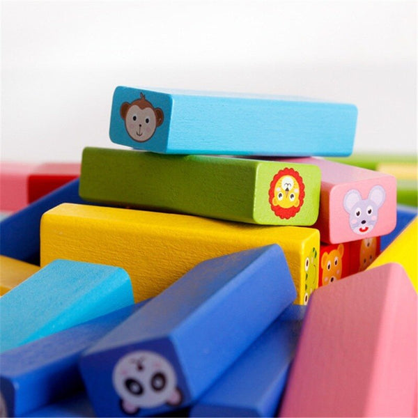Load image into Gallery viewer, 54 Pcs Wooden Building Blocks CNF7
