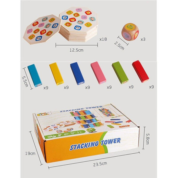 Load image into Gallery viewer, 54 Pcs Wooden Building Blocks CNF7
