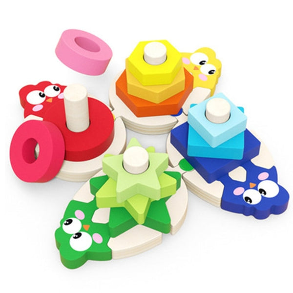 Load image into Gallery viewer, Wooden Geometric Puzzles CNF7
