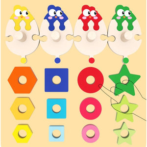 Wooden Geometric Puzzles CNF7