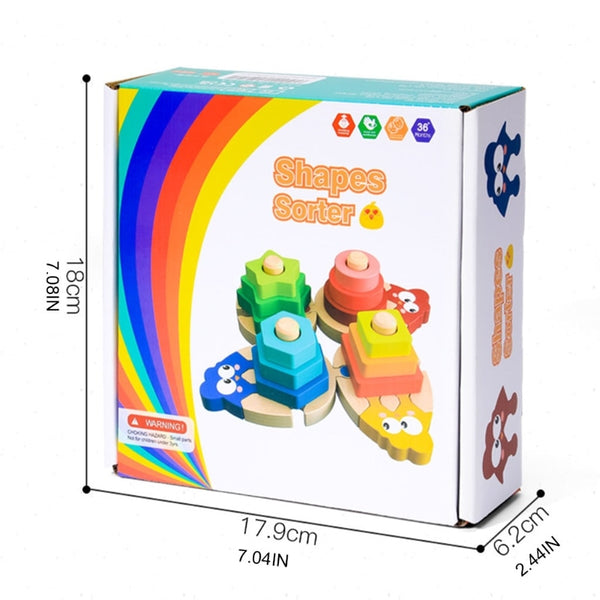 Load image into Gallery viewer, Wooden Geometric Puzzles CNF7
