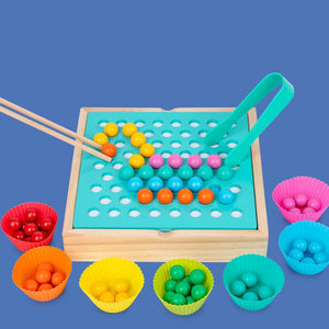 3 in 1 Memory Chess Toy Clip Bead Game CNF7