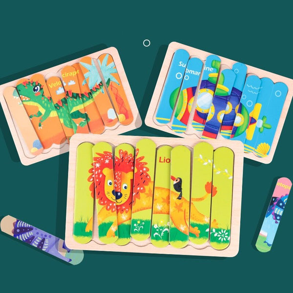 Load image into Gallery viewer, Double-sided 3D Jigsaw Bar Puzzles CNF7
