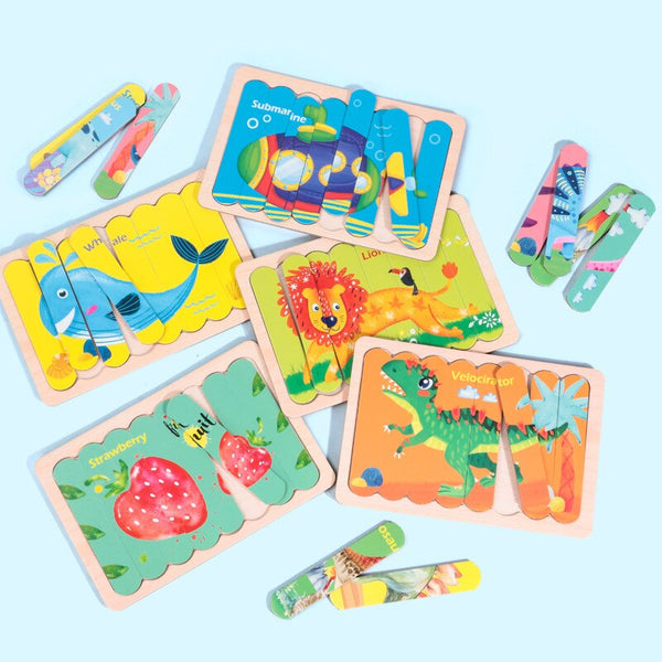 Load image into Gallery viewer, Double-sided 3D Jigsaw Bar Puzzles CNF7
