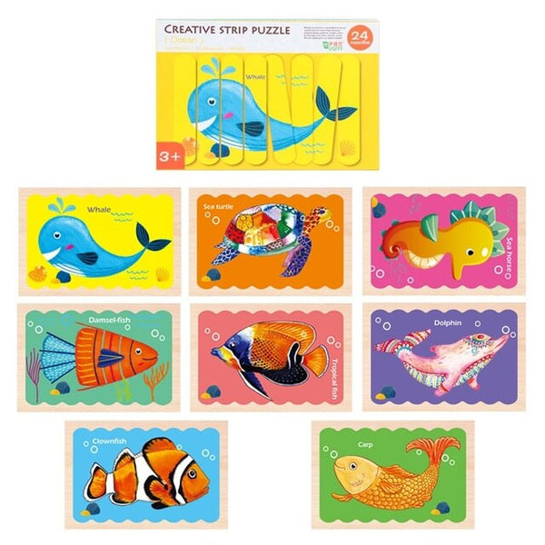 Load image into Gallery viewer, Double-sided 3D Jigsaw Bar Puzzles CNF7
