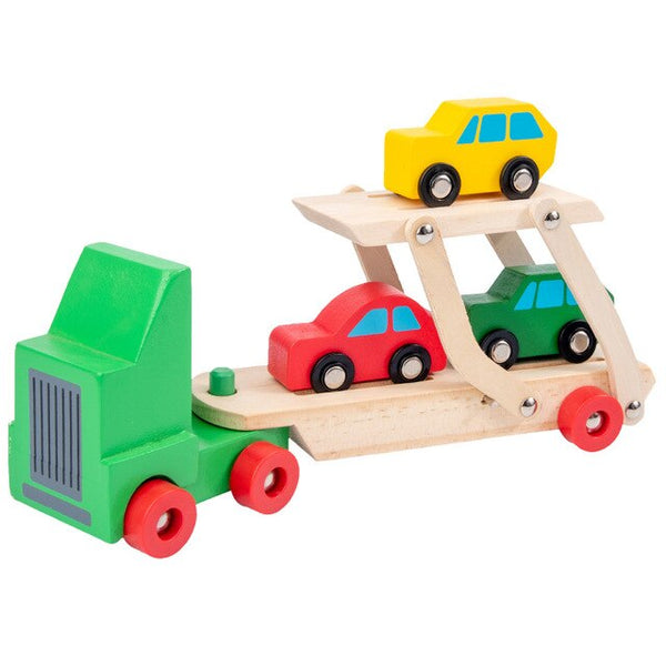 تحميل الصورة في عارض الصور ، Wooden Trailer Car Airplane Model CNF7
