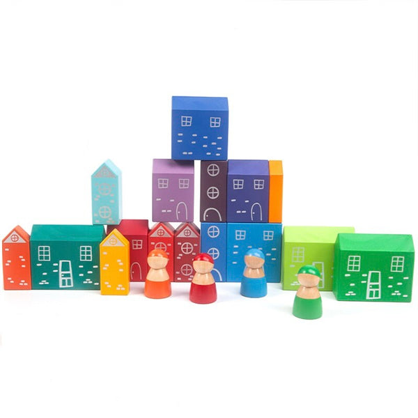 Load image into Gallery viewer, Treeyear 20 Pcs Wooden City Building Blocks- AE
