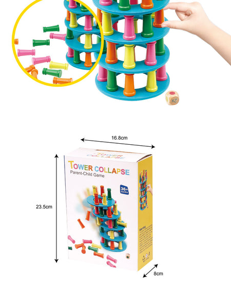 Load image into Gallery viewer, Colourful Tower Collapse Folds CNF6
