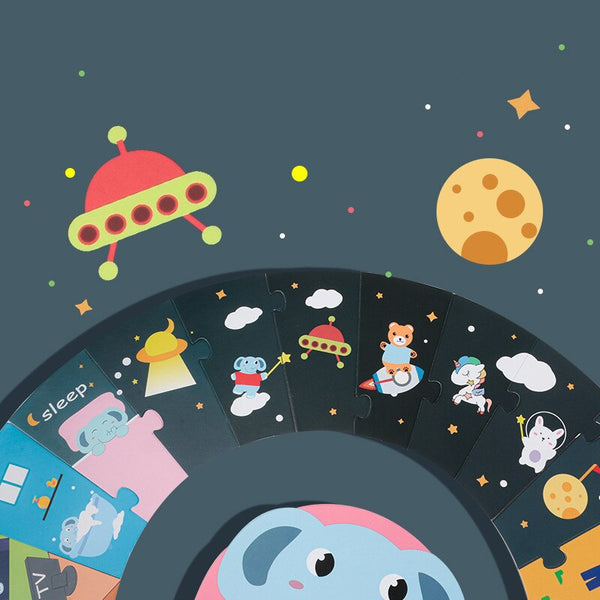 Load image into Gallery viewer, Elephant Day and Night Activity Puzzle CNF7
