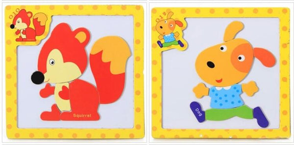Load image into Gallery viewer, 10pcs Wholesale Wood Puzzle CNF6
