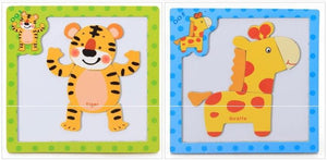 10pcs Wholesale Wood Puzzle CNF6