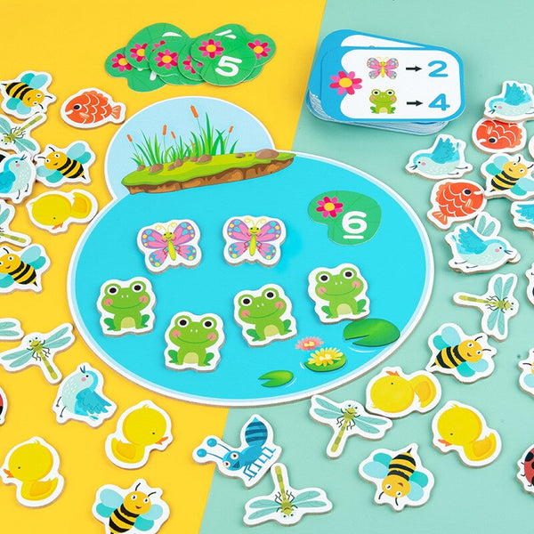 Load image into Gallery viewer, Pond Animals Counting Interactive Game CNF6
