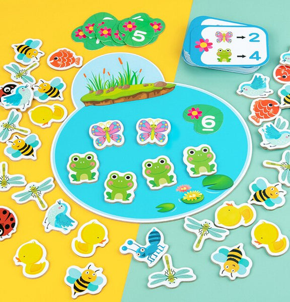 Load image into Gallery viewer, Pond Animals Counting Interactive Game CNF6
