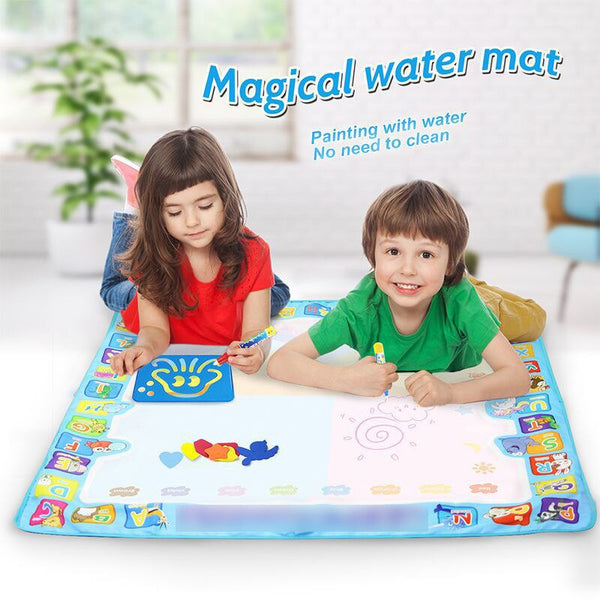 Load image into Gallery viewer, Child Water Drawing Mat Coloring Doodle Mat with Pens-AE
