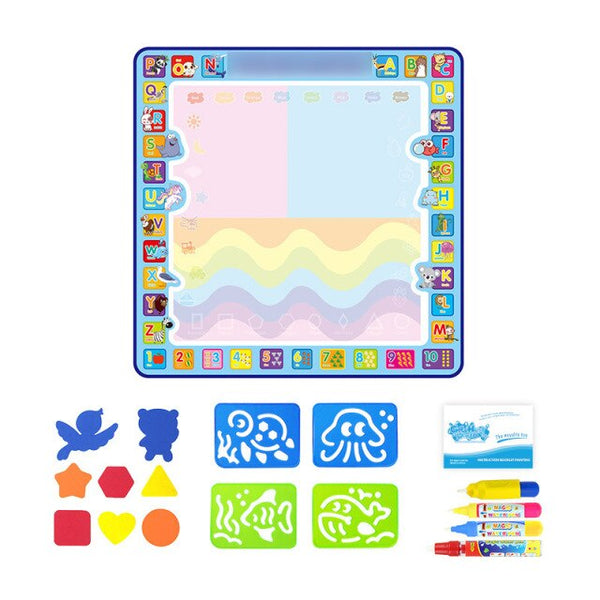Load image into Gallery viewer, Child Water Drawing Mat Coloring Doodle Mat with Pens-AE
